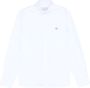 Maison Kitsuné Witte Shirt met Geborduurd Logo White Heren - Thumbnail 1