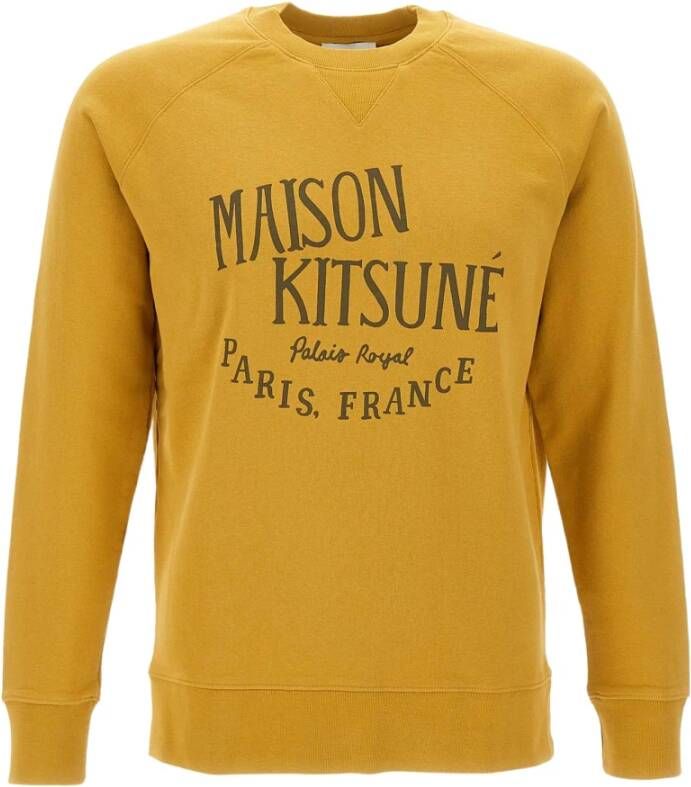 Maison Kitsuné Sweatshirt Yellow Heren