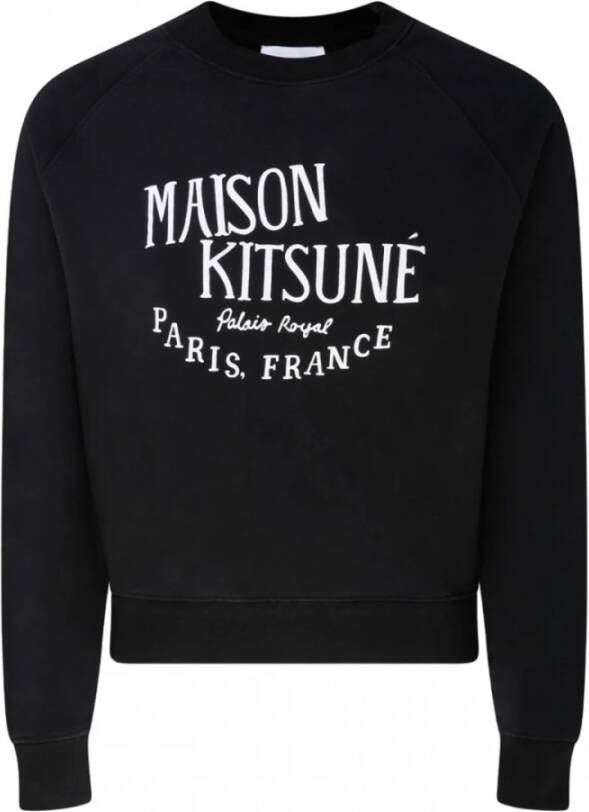 Maison Kitsuné Zwart Logo Sweatshirt Black Dames