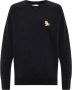 Maison Kitsuné Chillax Fox Patch Classic Sweatshirt Black Heren - Thumbnail 1