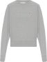 Maison Kitsuné Tricolor Fox Patch Sweater Gray Dames - Thumbnail 1