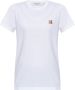 Maison Kitsuné T-shirt met logo White Dames - Thumbnail 1