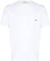 Maison Kitsuné T-shirt met zak en tricolour Fox Blue White - Thumbnail 1