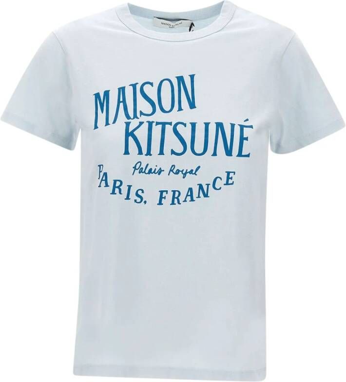 Maison Kitsuné T-Shirts Blauw