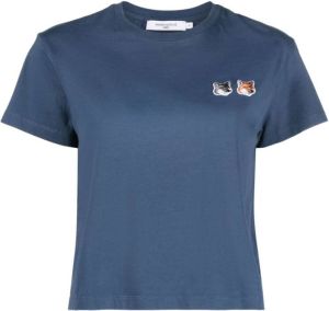 Maison Kitsuné T-Shirts Blauw Dames