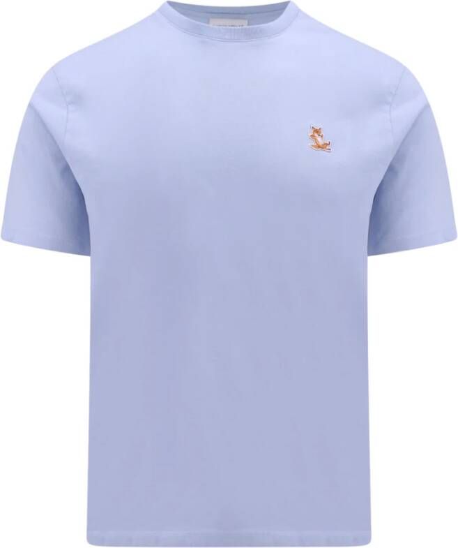 Maison Kitsuné T-Shirts Blauw Heren
