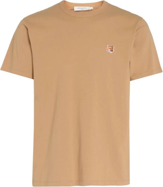 Maison Kitsuné T-Shirts Bruin Heren