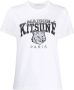 Maison Kitsuné Witte Campus Fox Classic T-Shirt Wit Dames - Thumbnail 1