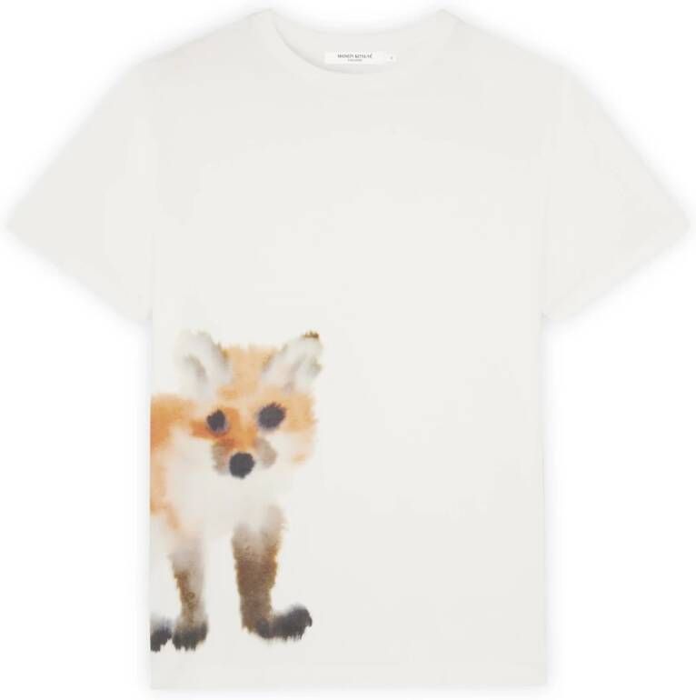 Maison Kitsuné Trui met ronde hals Blauw