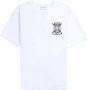 Maison Kitsuné Witte T-shirts en Polos met Pinaforemetal White Heren - Thumbnail 1