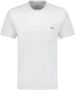 Maison Kitsuné T-shirt met zak en tricolour Fox Blue White - Thumbnail 4