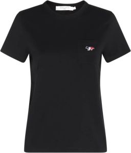 Maison Kitsuné T-Shirts Zwart Dames
