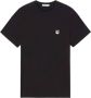 Maison Kitsuné Grijze Fox Head Patch Tee-Shirt (Zwart) Black Heren - Thumbnail 1