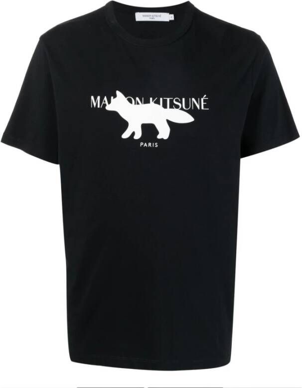 Maison Kitsuné T-shirts Zwart Heren
