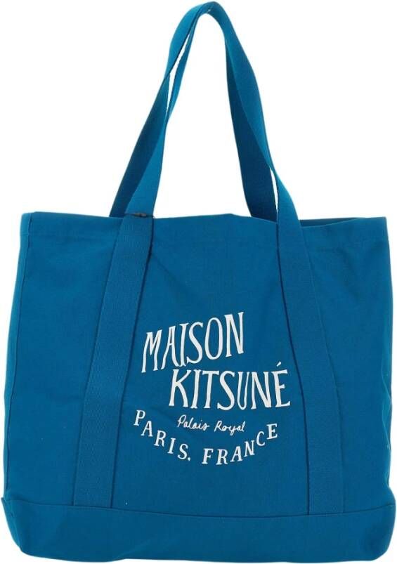 Maison Kitsuné Tote Bags Blauw Dames