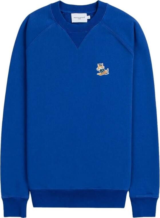 Maison Kitsuné V-hals gebreide kleding Blauw Heren