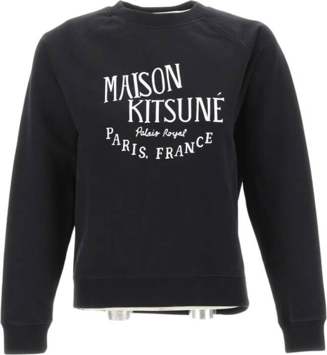 Maison Kitsuné Vintage Sweatshirt Palais Royal Black Dames