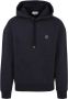Maison Kitsuné Zwarte Oversized Hoodie met Tonal Fox Head Patch Zwart Heren - Thumbnail 1