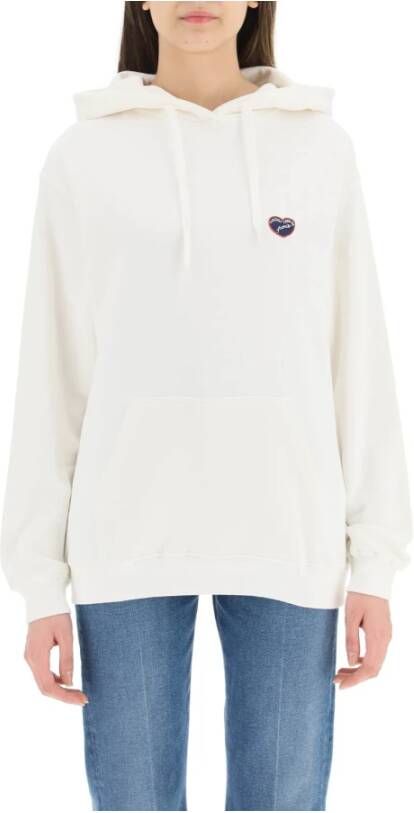 Maison Labiche Logo reaumur hoodie White Dames