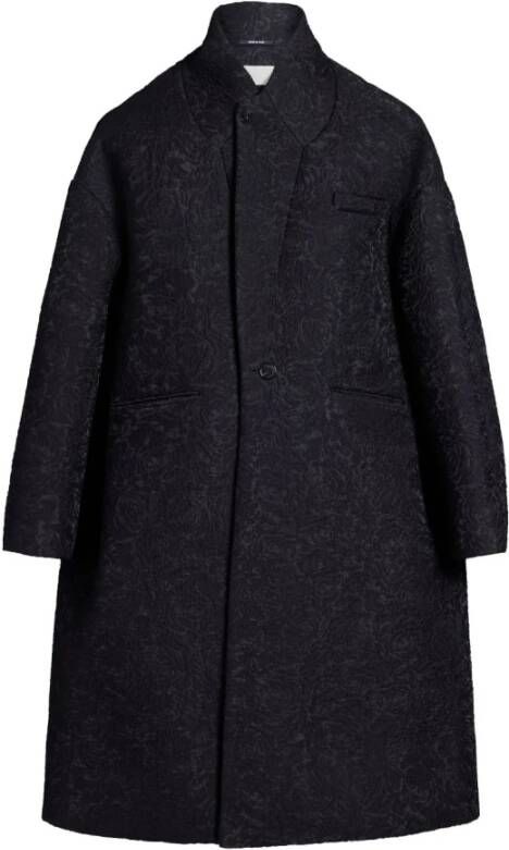 Maison Margiela 900 Black Coat Stijlvolle en Trendy Buitenkleding Zwart Dames