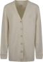 Maison Margiela Witte Katoenen Cardigan Sweater Aw24 White Dames - Thumbnail 1
