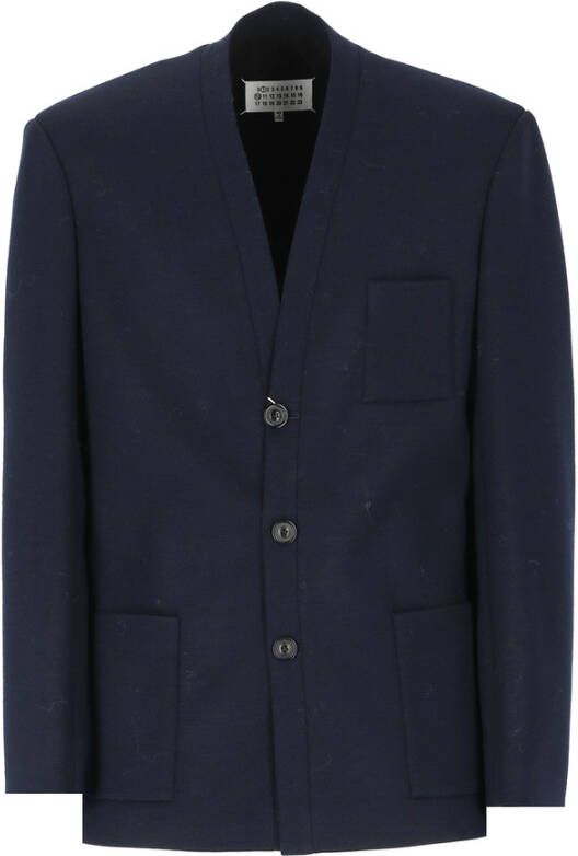 Maison Margiela Blazers Blauw Heren