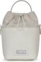 Maison Margiela Luxe Leren Schoudertas met Trekkoord White Unisex - Thumbnail 3