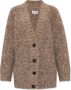 Maison Margiela Cardigan met logo Brown Dames - Thumbnail 2