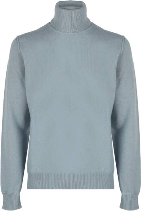 Maison Margiela Cashmere Turtleneck Sweater in Poederblauw Blue Heren