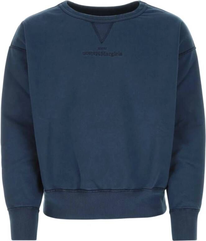 Maison Margiela Comfortabele en stijlvolle sweatshirt voor heren Blauw Heren
