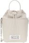 Maison Margiela Bucket Bag van Gehamerd Leer met Trekkoordsluiting White Dames - Thumbnail 1