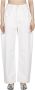 Maison Margiela Denim Distressed Broek met Zijkanten Uitgesneden White Dames - Thumbnail 1