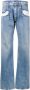 Maison Margiela Straight-leg jeans met contrasterende inzetstukken Blue Dames - Thumbnail 3