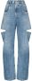 Maison Margiela Recut Denim Jeans met Uitgesneden Details Blue Dames - Thumbnail 5