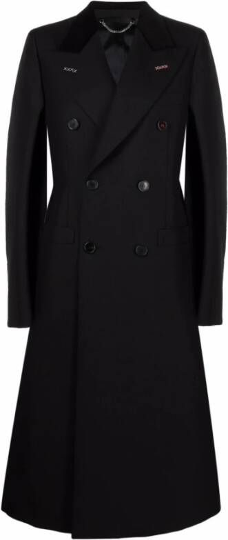 Maison Margiela Double-Breasted Coat Zwart Dames