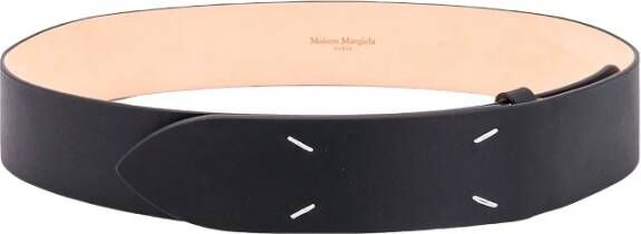 Maison Margiela Elegant Leren Riem voor Vrouwen Zwart Dames