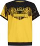 Maison Margiela Gele Katoenen T-Shirt met Uitgesneden Dubbele Laag Geel Heren - Thumbnail 1