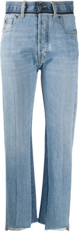 Maison Margiela Gemengde Denim 5-Pocket Jeans Blauw Dames