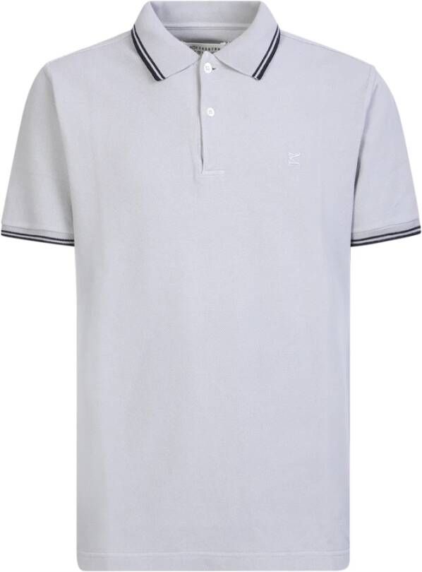 Maison Margiela Grijze Gestreepte Polo T-Shirt voor Heren Grijs Heren