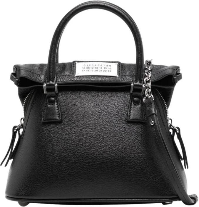Maison Margiela Hobo bags Structured Textured Leather Shoulder Bag in zwart - Foto 4