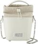 Maison Margiela Luxe Leren Schoudertas met Trekkoord White Unisex - Thumbnail 1