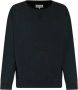 Maison Margiela Houtskoolzwart Katoenen Sweatshirt met Geborduurd Logo Black Heren - Thumbnail 1