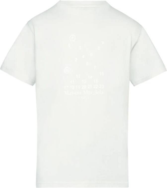 Maison Margiela Iconisch Logo T-shirt voor Heren Wit Heren