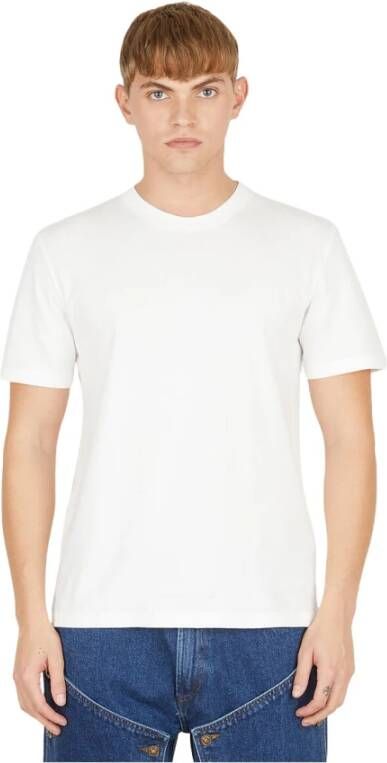 Maison Margiela Witte T-Shirt in verschillende tinten White Heren