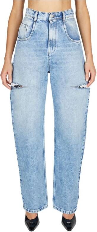 Maison Margiela Recut Denim Jeans met Uitgesneden Details Blue Dames