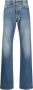 Maison Margiela Blauwe Denim Katoenen Straight Leg Jeans Blauw - Thumbnail 1