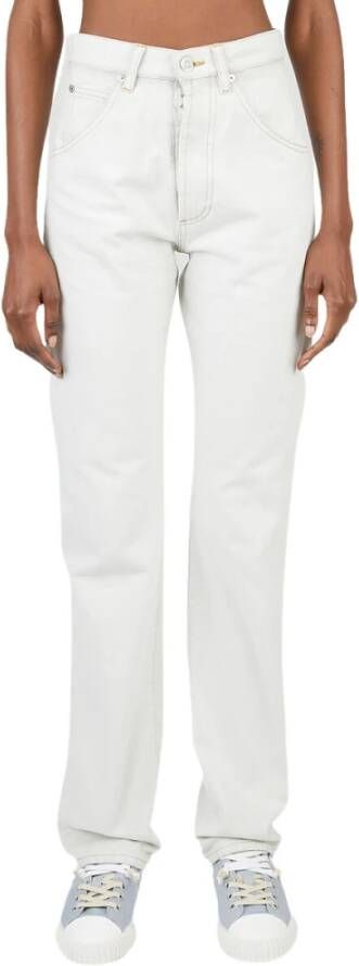 Maison Margiela High-waisted straight-leg jeans White Dames