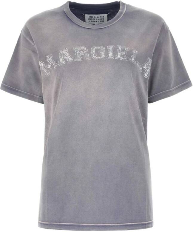 Maison Margiela Klassiek Dames T-Shirt Hoogwaardige Stof Grijs Dames