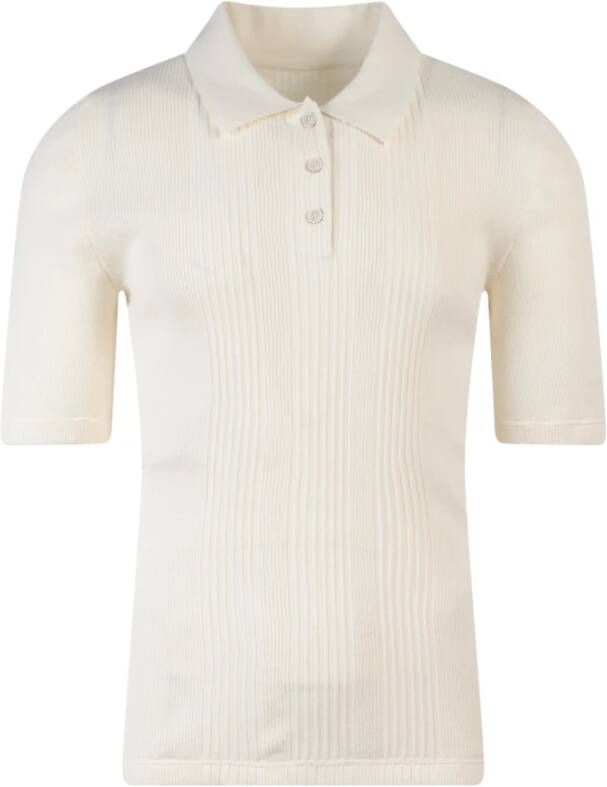 Maison Margiela Klassieke Katoenen Poloshirt White Heren