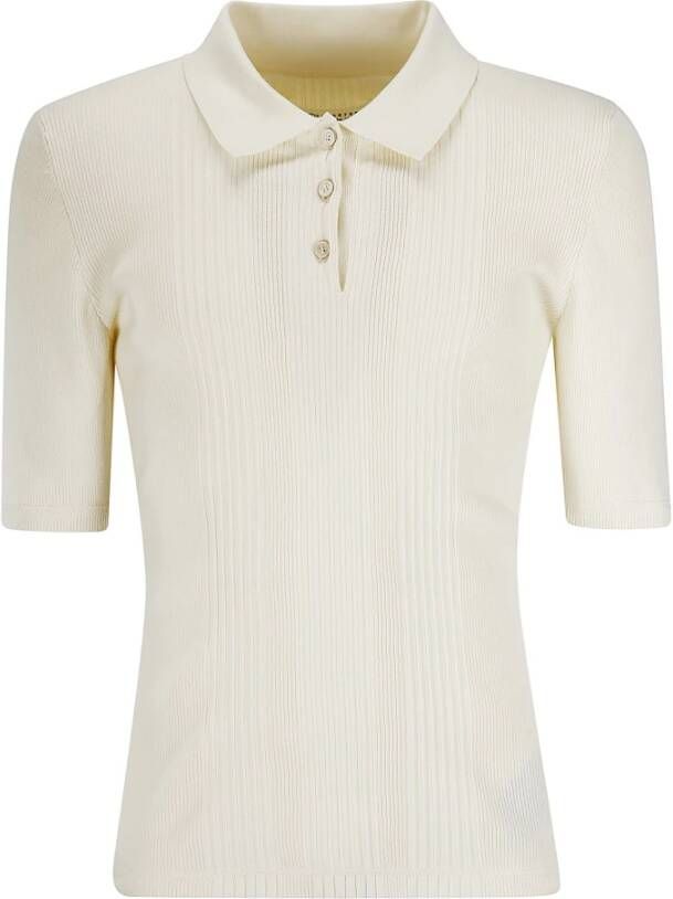 Maison Margiela Klassieke Polo Shirt voor Vrouwen Wit Dames